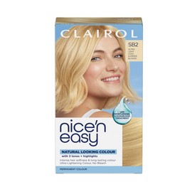 Clairol Nice'n Easy Crème, Natural Looking Oil Infused Permanent Hair Dye, SB2 Ultra Light Cool Summer Blonde