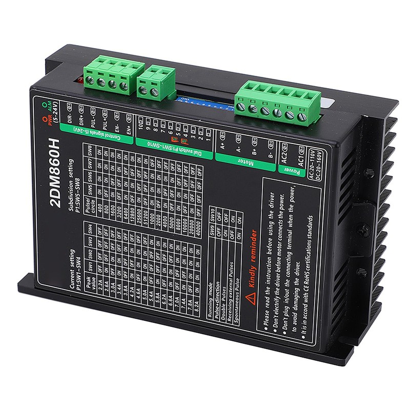 Digital Stepper Motor Driver 2 Phase 16 Subdivisions 16 Currents