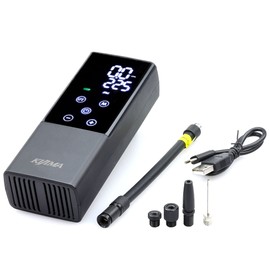 Kijima JP01 302-3221 Motorcycle Air Pump, Electric Smart Air Pump, Basic Set, Car, Bicycle, Ball, Compact, 2000 mah/7.4 V, Maximum 150 PSI TypeC Charging