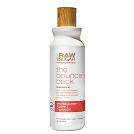 RAW SUGAR, The Bounce Back, Shampoo Hidratante y Fortalecedor, con Manteca de Mango, Agave y Aceite de Zanahoria, Prensado en Frío, Vegano, Libre de Sulfatos, Parabenos y Siliconas, 532 ml