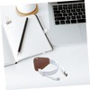 Tofficu Elegant Leather Cable Straps Organize Earbud Headphones Cord Cord