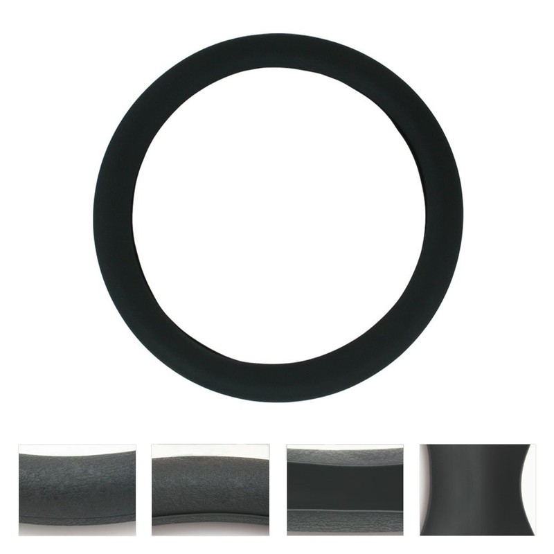 Leather Texture Soft Silicone Car Steering Wheel Cover SWT1200 10