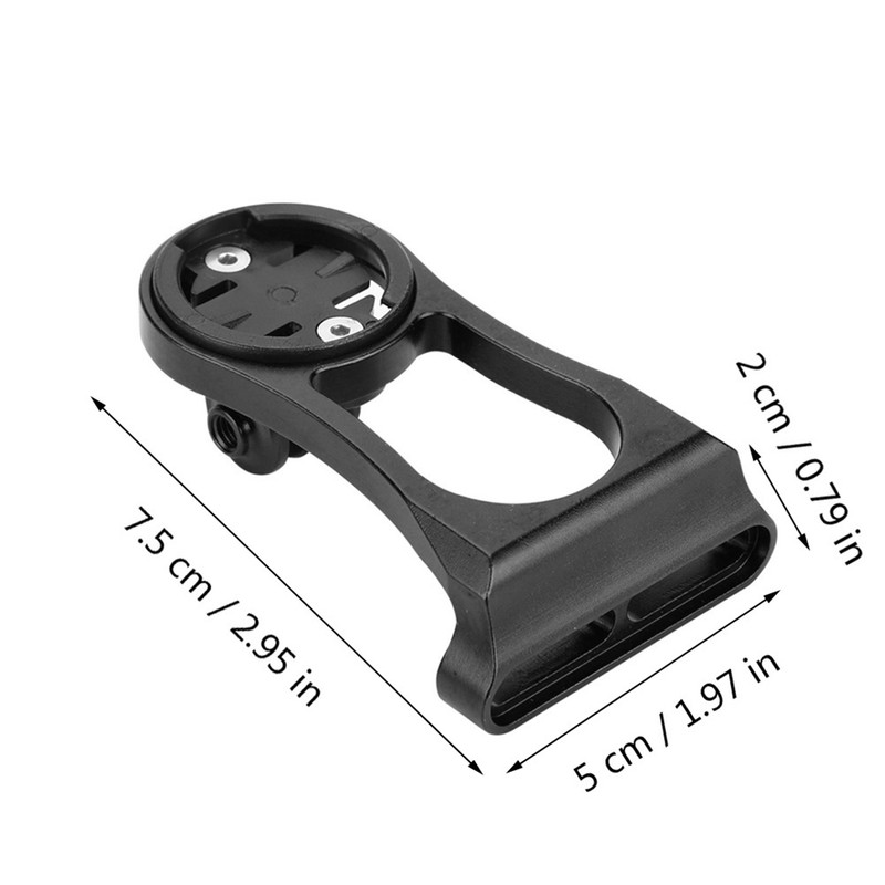 Bicycle Odometer Comupter Aluminium Alloy Extension Mount for Garmin (Black)