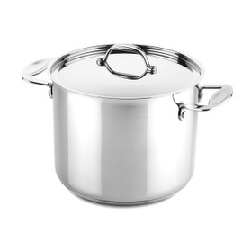 MEPRA Glamour Stone 30210122 Deep Pot with Handles – Stainless Steel Cookware, Dishwasher Safe Kitchenware