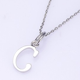 VIKI LYNN Women Girls 925 Sterling Silver C Initial Necklace