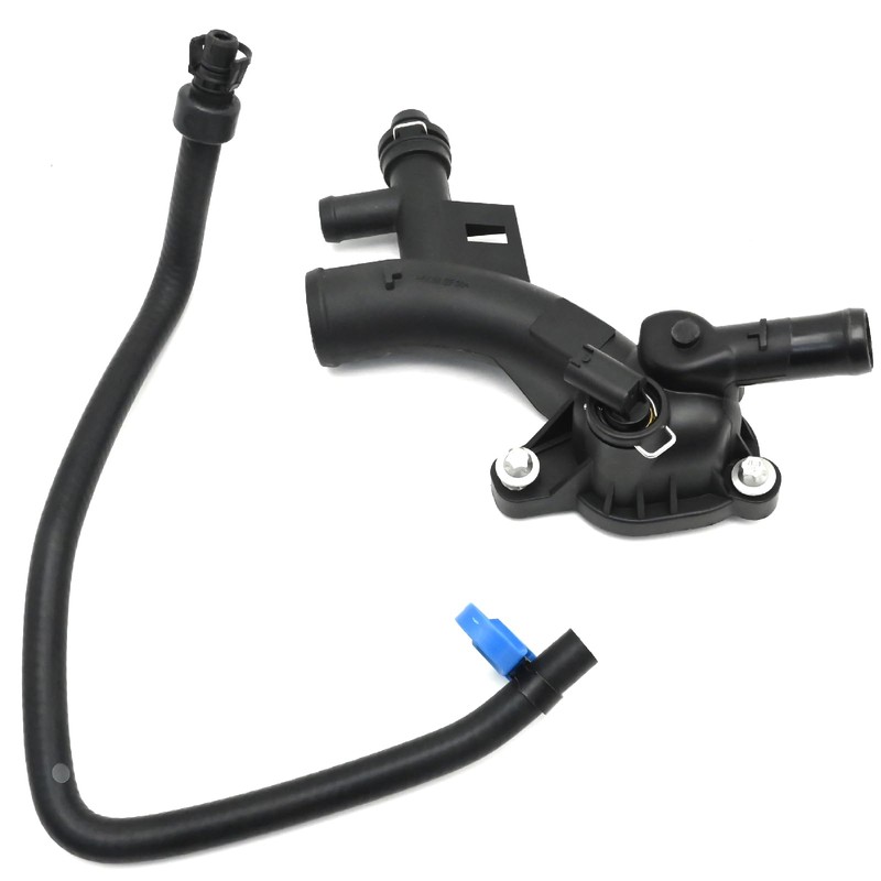 Vkinman 25193922 Car Coolant Housing Water Outlet with Sensor Hose,