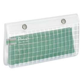 Kokuyo Piiip F-VBF241-5 Pencil Case, Slim, Transparent with Inner Case, Idol Support Activities, Flat