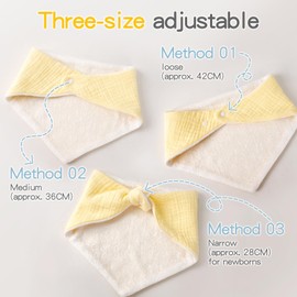 Viedouce Baby Bibs, Triangular Scarf, Muslin Neckerchief, Drool Bibs, Adjustable Cotton, Super Absorbent for Boys and Girls, Pack of 8 (Unisex)