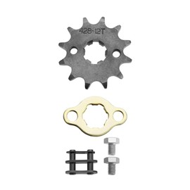 428 12T 17 mm Motorcycle Front Sprocket Chain Holder Lock for 50cc 70cc 90cc 110cc 125cc Dirt Bike MiniBike ATV4Wheeler Moped