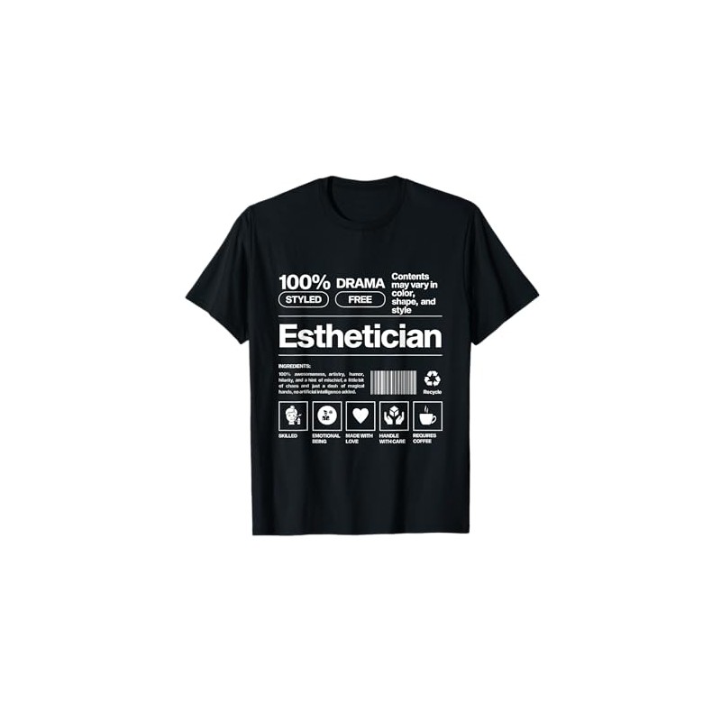 Esthetician Barcode Esthetician T-Shirt