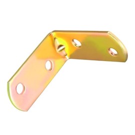 TA-VIGOR 10 Pack Stainless Steel Shelves Corner Brace, 40x40x18mm Plated Corner Braces, Metal Right Angle Brackets for Furniture Repair, Cabinet Connectors, Small L-Shaped Corner Plates