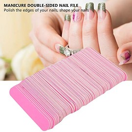 Lima de uñas, 100 piezas de limas de uñas de doble cara, herramienta de manicura y pedicura y herramienta de manicura para tiras pulidoras(1#)