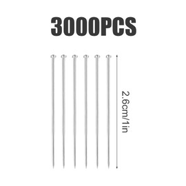3000pcs 1 Inch Sewing Pins, Head Pins Fine Straight Satin Pin for Quilting Crochet Dressmaker Jewelry Crafts Sewing Projects
