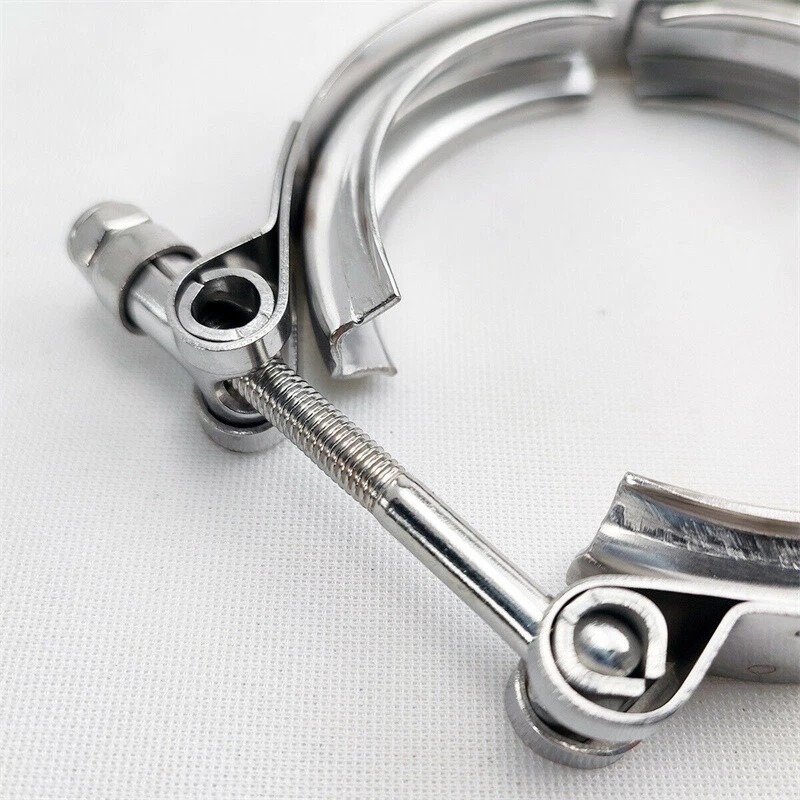 JONJEA 2" Universal Stainless Steel V-Band Clamp for Turbo Downpipe