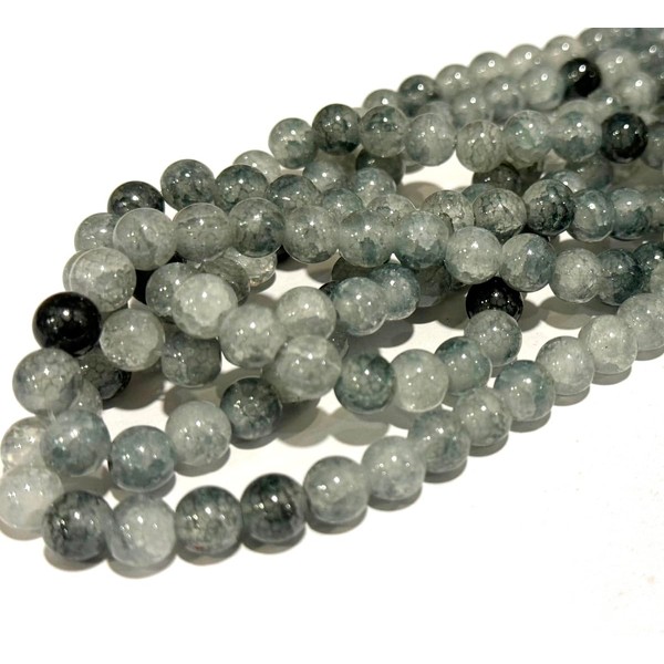 Gemstone Beads Agate Stone Dragon Pattern Round 8 mm Semi-Precious