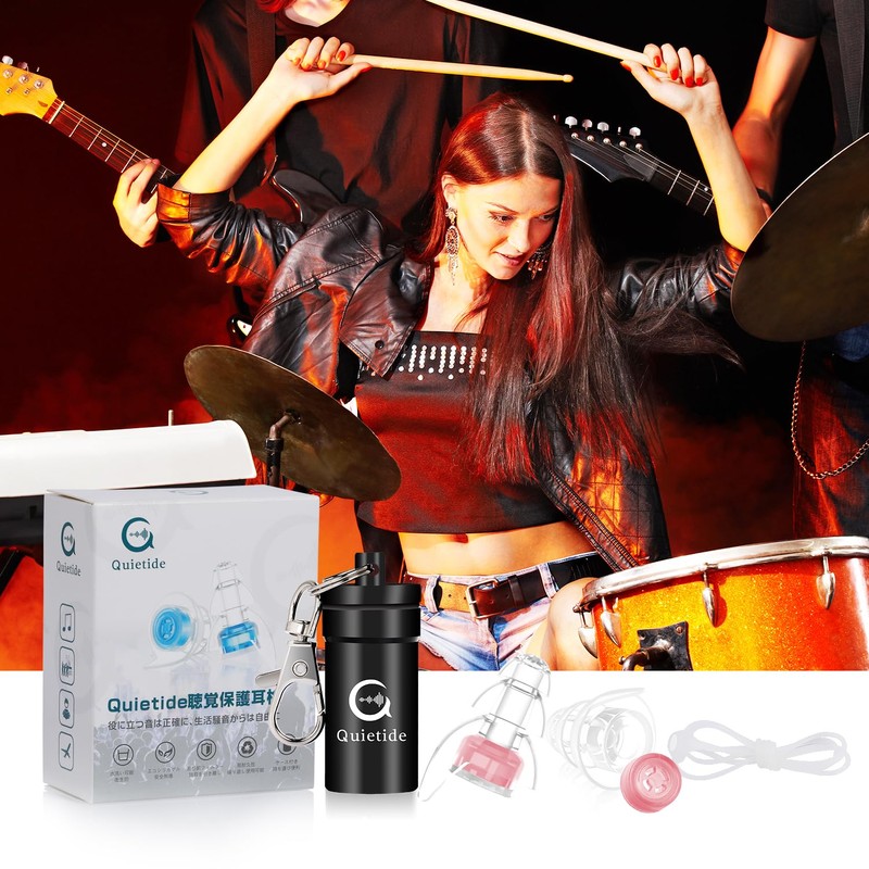 Quietide Live Earplugs, Soundproofing, Hearing Protection Earplugs, Uniquely Developed, Includes
