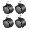 sourcing map Swivel Casters 2 Inch Nylon 360 Degree M8