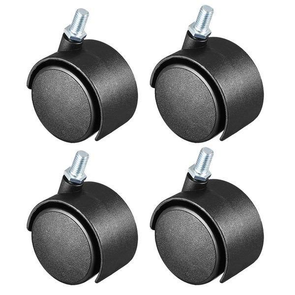 sourcing map Swivel Casters 2 Inch Nylon 360 Degree M8