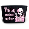 YINSSA Skeleton Gifts Makeup Bag For Women Friends Sister Spooky