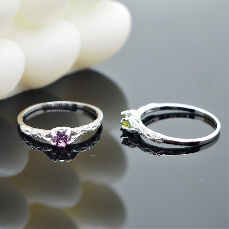 Bellitia Jewelry 925 Sterling Silver Court Style Ring for Women,