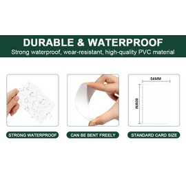 20 Pieces Fongwah NTAG 213 NFC Card, 180 Bytes Programmable NFC 213 Blank Chip Card, for Smart Home and Access Control