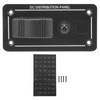 Toggle Switch Panel 12‑24V On Off Aluminum Red LED Indicator
