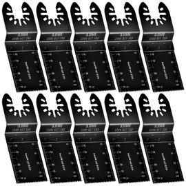 Pack of 10 Multitool Saw Blades, 35 mm Oscillating Saw Blade Accessory Set, Multifunctional Tool Saw Blades Accessories, Oscillating Saw Blades for Cutting Wood, Metal, Plastics