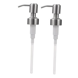 IWOWHERO 2pcs Bottle Pump Heads Replacement Press Nozzle for Emulsion and Liquid Transfer Ergonomic Manual Dispensing Pump Compatible with Soap and Lotion Bottles