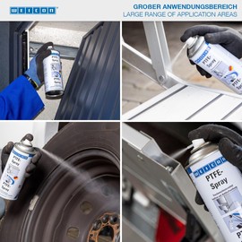 WEICON PTFE-Spray | 13.5 oz / 400 ml | Dry Film Lubricant | Grease-Free | Adheres to All Metal, Plastic and Wooden Surfaces | Heat-Resitance -292°F to +482°F | Silicone Free | Industrial Grade
