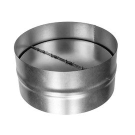 Repa Market Galvanized Steel 10 Inch Duct Backdraft Damper - One-Way Airflow HVAC Damper, Dryer Vent Damper, Metal Inline Backdraft - 10 Inch Duct Damper, Dryer Duct Connector with Backdraught Flap
