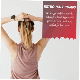 BIUDECO Professional Wide Tooth Hair Comb Hairdressing Tool for Curly Hair Gentle Scalp Massage