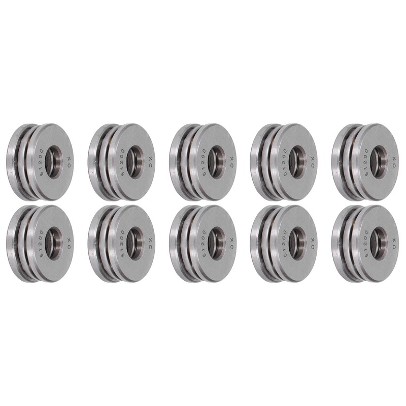 10Pcs Thrust Ball Bearing Single Direction Accessory Replacement Set Kit