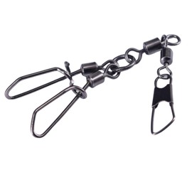 【GloryOry】タコエギスナップ 強度 40kg エギスナップ タコエギ タコ釣り タコ 蛸 仕掛け ダブル スクリュー サルカン スイベル 釣り 5個 10個 20個 30個 (5)