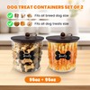 HOYTAMDAR 2 Pack Airtight Dog Food Storage Container, Dog Treat