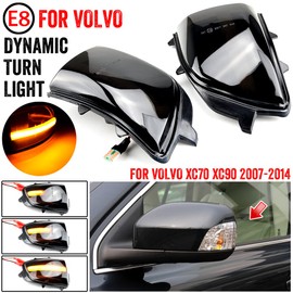MKptopia 1 Pair Side Wing Door Mirrors LED Dynamic Turn Signal Light Indicator Compatible with VO-LVO XC70 XC90 2007-2014