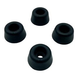 4 x Rubber Buffers, Bumpers, Feet for Doors, Furniture in Black