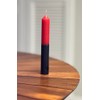 9 Inch Double Action Reversible Candles Red Black
