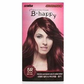 Hair Dye Happy Hair Dye 5R Lu Red (WAA907A) - Basic product / 헤어염색약 해피 염색약 5R 루 레드 (WAA907A) - 기본상품