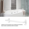 Double Rod Towel Rack Space Aluminum Rustproof Double Towel Bar