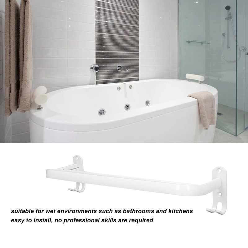 Double Rod Towel Rack Space Aluminum Rustproof Double Towel Bar