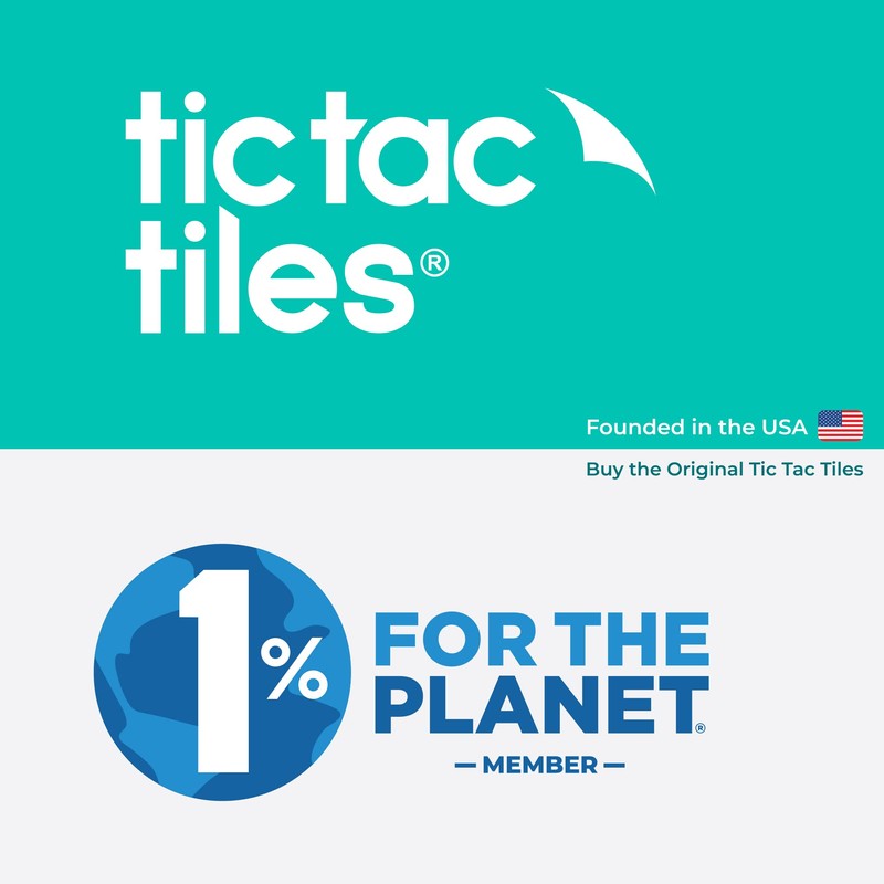 Tic Tac Tiles Peel and Stick Self Adhesive Removable Stick