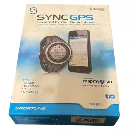 Sportline SPORTS LINE SYNC GPS SPORTS WATCH, STOP WATCH, WATER RESISTANT, BLUETOOTH SMART
