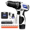 Cordless Drill Driver with Recharge Li-ion Battery 23pcs Accessories in