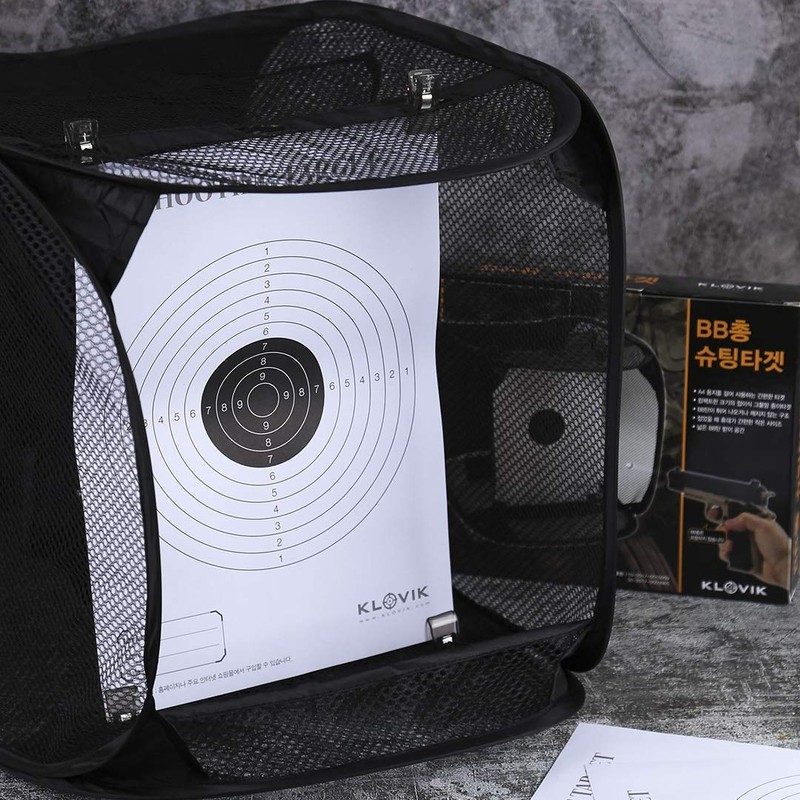 Airsoft KLOVIK Airsoft Shooting Targets with Paper Stand Box 10