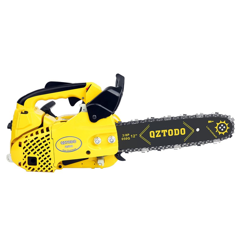 QZTODO Top-Handle-Chainsaw-Gas-Powered - 12 Inch Chain Saws, Portable Little Saw