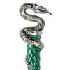 Silver-Plated Slytherin Pen 21cm Green Hand-Enamelled Pen With Snake House