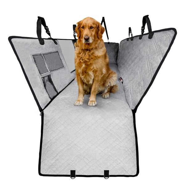 ATCHSAMA Back Seat Extender for Dogs, 100% Waterproof Pet Car