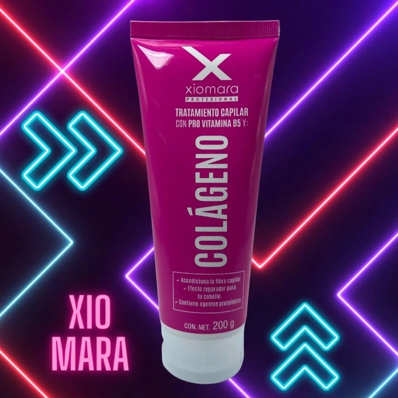 Tratamiento Colageno Cabello Extra Dañado Seco 200 Grs