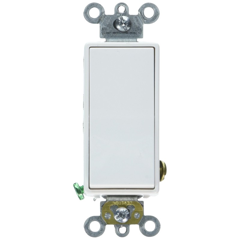 Leviton 5621-2WS 20 Amp, 120/277 Volt, Decora Plus Rocker Single-Pole
