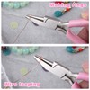 INJOYTEC Mini Round Concave Pliers Jewelry Making Pliers Wire Bending